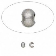 4mm Antique Silver Crimp Bead Covers
