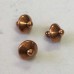 8mm TierraCast Basic Glue-in Large Hole Cap - Antique Copper - Pack of 2