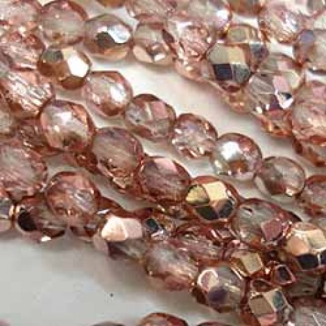 4mm Czech Fire Polished Beads - Apollo Gold - Pack of 50