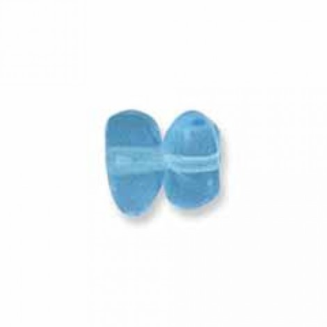 4x5mm Aqua Czech Nuggets - Pack of 50