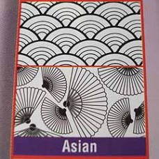 22x28cm Shade-Tex Texture Plastic Rubbing Plates - Asian