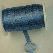 6mm WireLace Metallic Tubular Ribbon - Azure - Per metre