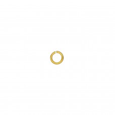 5mm (3.1mm ID) 19ga Tempered Hard Aluminium Round Jumprings - Gold - Pack of 100