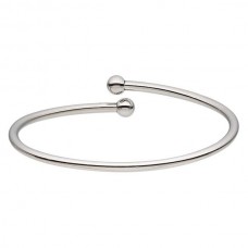 66mm Adjustable Stainless Steel Bangle w-Twist off End - Each