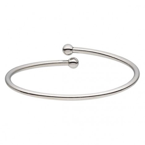 66mm Adjustable Stainless Steel Bangle w-Twist off End - Each