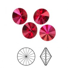 10.7mm Crystal Passions SS47 Rivoli Crystal Stone - Siam Astral Pink - Each