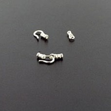 1mm Sterling Silver Crimping Loop & Eye Clasp