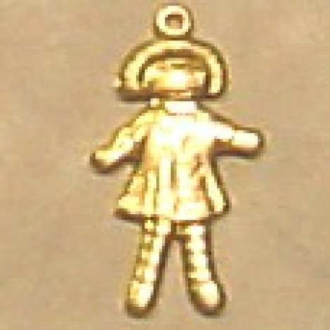 Doll Brass Charm