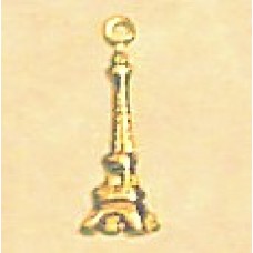 Eiffel Tower Brass Charm