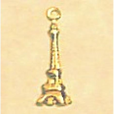 Eiffel Tower Brass Charm