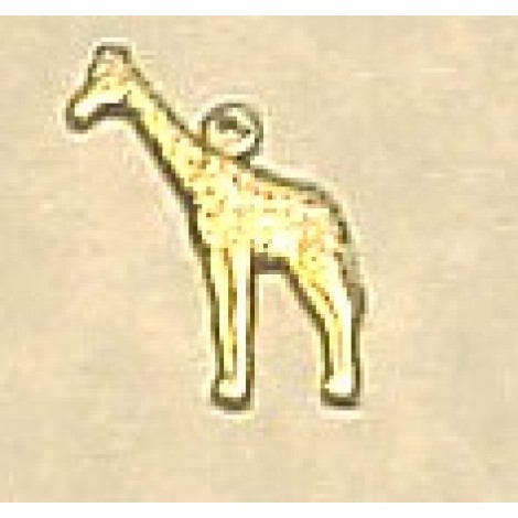 Giraffe Brass Charm
