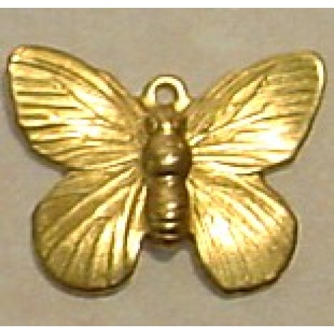 18x15mm Med. Butterfly Brass Charm