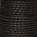 3mm Beadsmith Black Bolo Woven Leather Cord