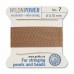 Griffin Nylon Bead Power Cord - Beige - Size 7 (0.75mm) - 2 metres