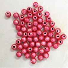 4mm Dark Pink Miracle Beads