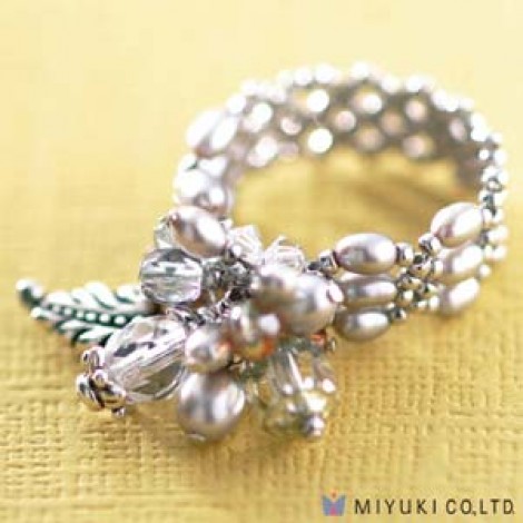Miyuki Bead Jewellery Kit - Freshwater Pearl Ring