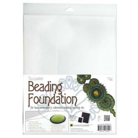 Beadsmith Beading Foundation - White - 8.5x11" - Pack of 4 Sheets