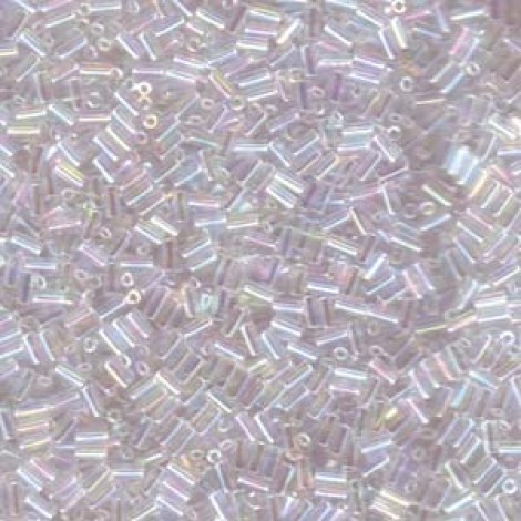 Miyuki #1 (3mm) Bugle Beads - Crystal AB - 19.5gm