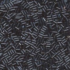 Miyuki #1 (3mm) Bugle Beads - Gunmetal - 8.5gm