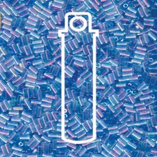 Miyuki #1 (3mm) Bugle Beads - Aqua AB - 19.5gm