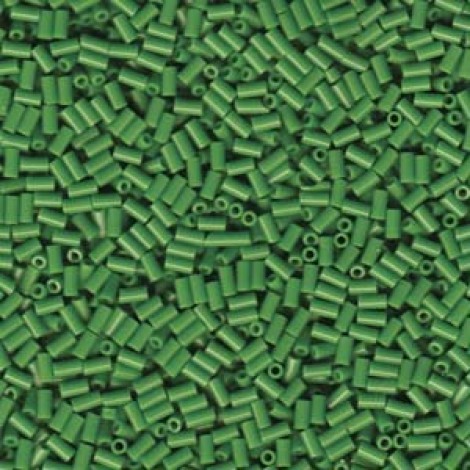 Miyuki #1 (3mm) Bugle Beads - Opaque Green