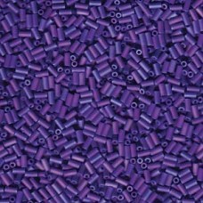 Miyuki #1 (3mm) Bugle Beads - Matte Op Cobalt AB - 12.5gm