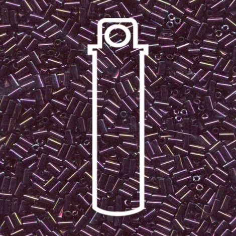 Miyuki #1 (3mm) Bugle Beads - Purple Iris - 19.5gm Miyuki #1 (3mm) Bugle Beads - Purple Iris - 19.5gm