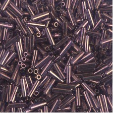 Miyuki #2 6mm Bugle Seed Beads - Violet Gold Luster - 17gm
