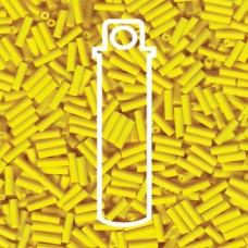 6mm (#2) Miyuki Bugle Beads - Opaque Yellow - 17gm