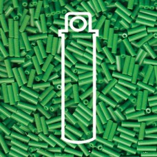 6mm (#2) Miyuki Bugle Beads - Opaque Green - 17gm