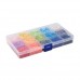 8mm x 15 Colour DIY Polymer Clay Flat Disc Handmade Bead Kit - Mixed Colours - app 1995 beads