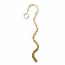 8.5cm Gold Plated Mini Squiggle Bookmarks