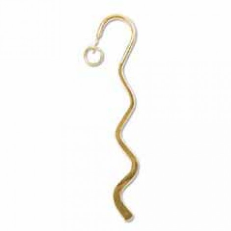 8.5cm Gold Plated Mini Squiggle Bookmarks