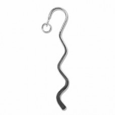 8.5cm Nickel Silver Plated Mini Squiggle Bookmarks - Pack of 2