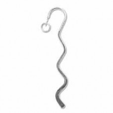 8.5cm Mini Silver Plated Squiggle Bookmarks