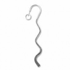 8.5cm Mini Silver Plated Squiggle Bookmarks - Pack of 2