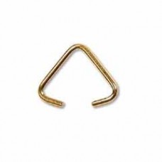 8x10mm Medium Gold Plated Triangle Bail - Pack of 12