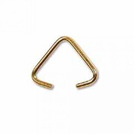 8x10mm Medium Gold Plated Triangle Bail - Pack of 12 8x10mm Medium Gold Plated Triangle Bail - Pack of 12