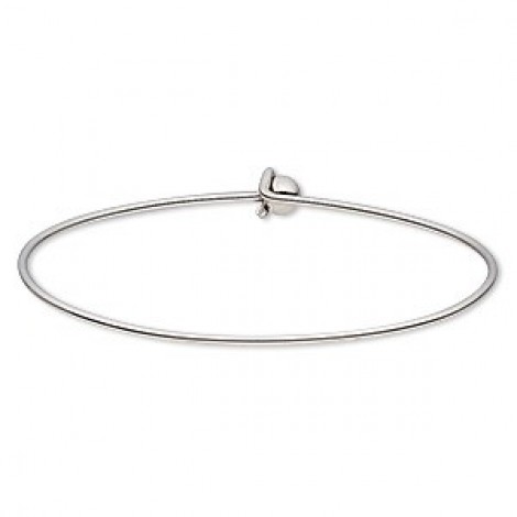 67x62mm (1.4mm wire) Stainless Steel Bangle w-Screw End