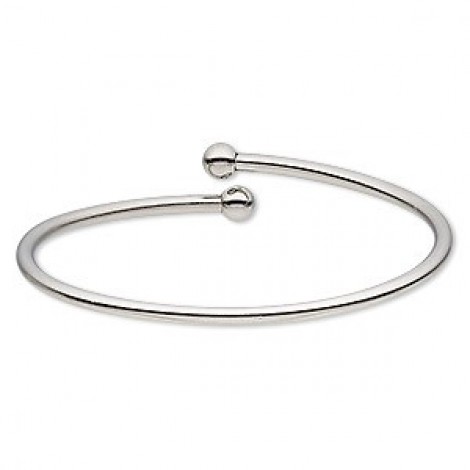 66mm Adjustable Stainless Steel Bangle w-Twist off End