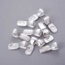 10x28.5mm Nickel Free Silver Plated Glue-On Large Bails