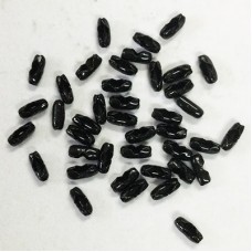 1.5mm Black Plated Ball Chain Connectors - Pack of 50