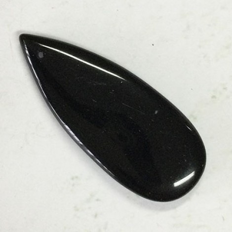46x20mm Blackstone Teardrop Gemstone Pendant