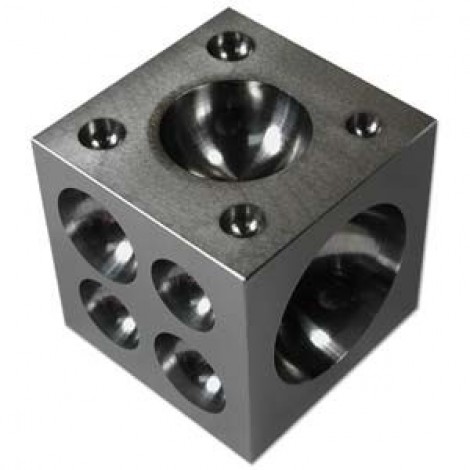 2.5 x 2.5in Tempered Stainless Steel Doming Block
