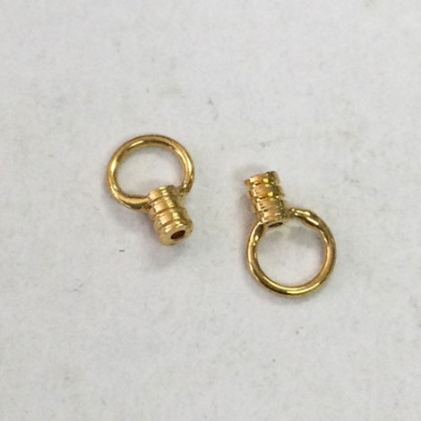 Beadalon .029" Gold Plated Loop Crimps - Pack of 10