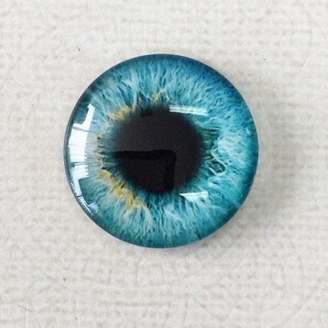 25mm Art Glass Round Cabochons - Dragon Eye 7 - Each 25mm Art Glass Round Cabochons - Dragon Eye 7 - Each