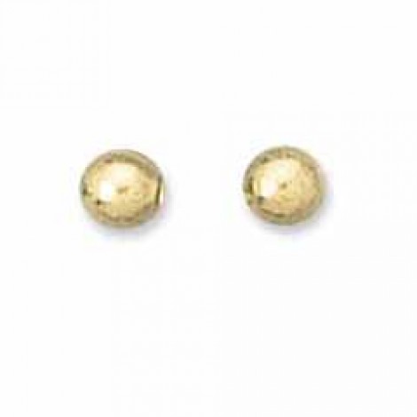 3mm Beadsmith Gold Plated Smooth Round Beads