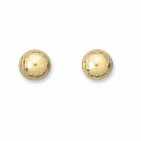 4mm Beadsmith Gold Plated Smooth Round Beads