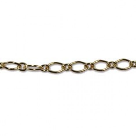4.57mm diameter Hamilton Gold Plated Long + Short Cable Chain