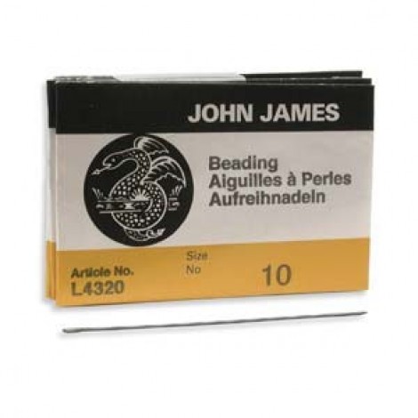 #10 John James English Beading Needles - Pk of 25